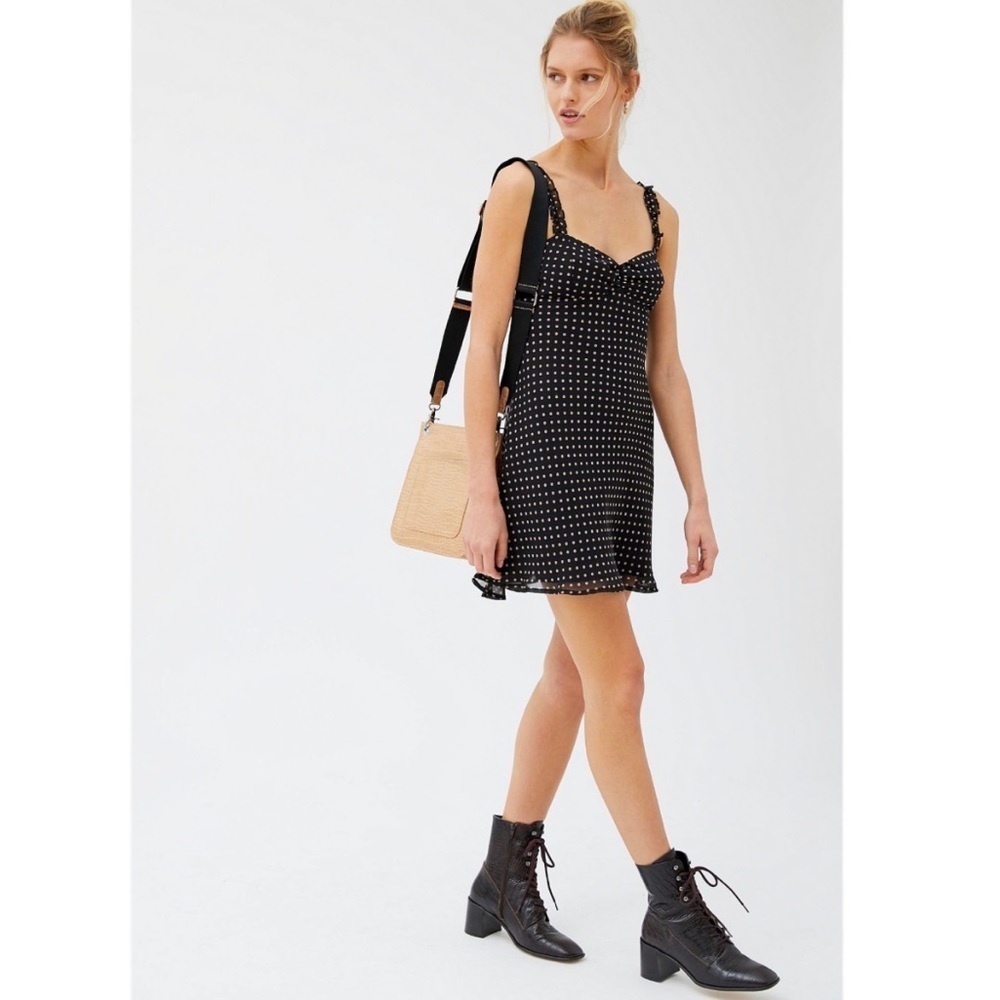 Urban Outfitters Johnson Ruffle Mini Slip Dress - Picture 1 of 7